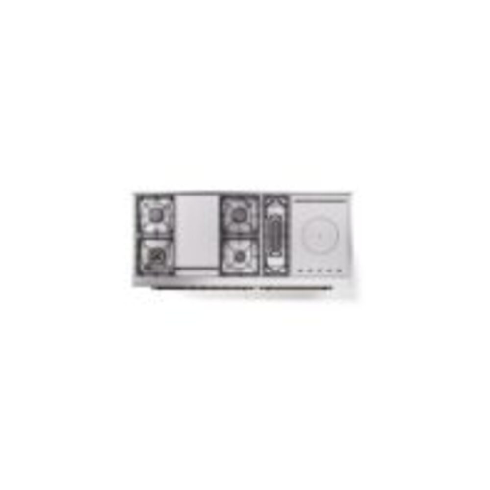 ILVE UP60FSNMPAWBLP Nostalgie II 60" Dual Fuel Range, top view