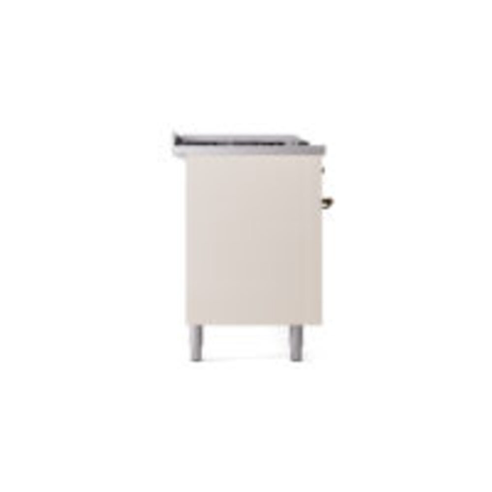 ILVE UP60FSNMPAWBLP Nostalgie II 60" Dual Fuel Range, left side view