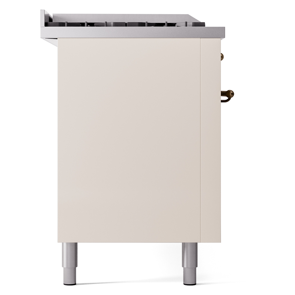 ILVE UP60FSNMPAWB Nostalgie II 60" Dual Fuel Range, left side view
