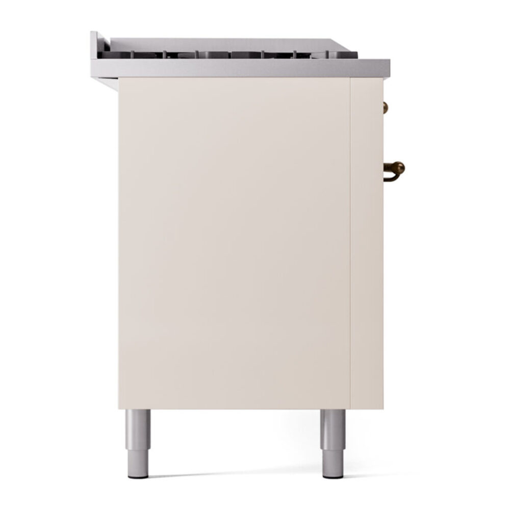ILVE UP60FSNMPAWB Nostalgie II 60" Dual Fuel Range, left side view