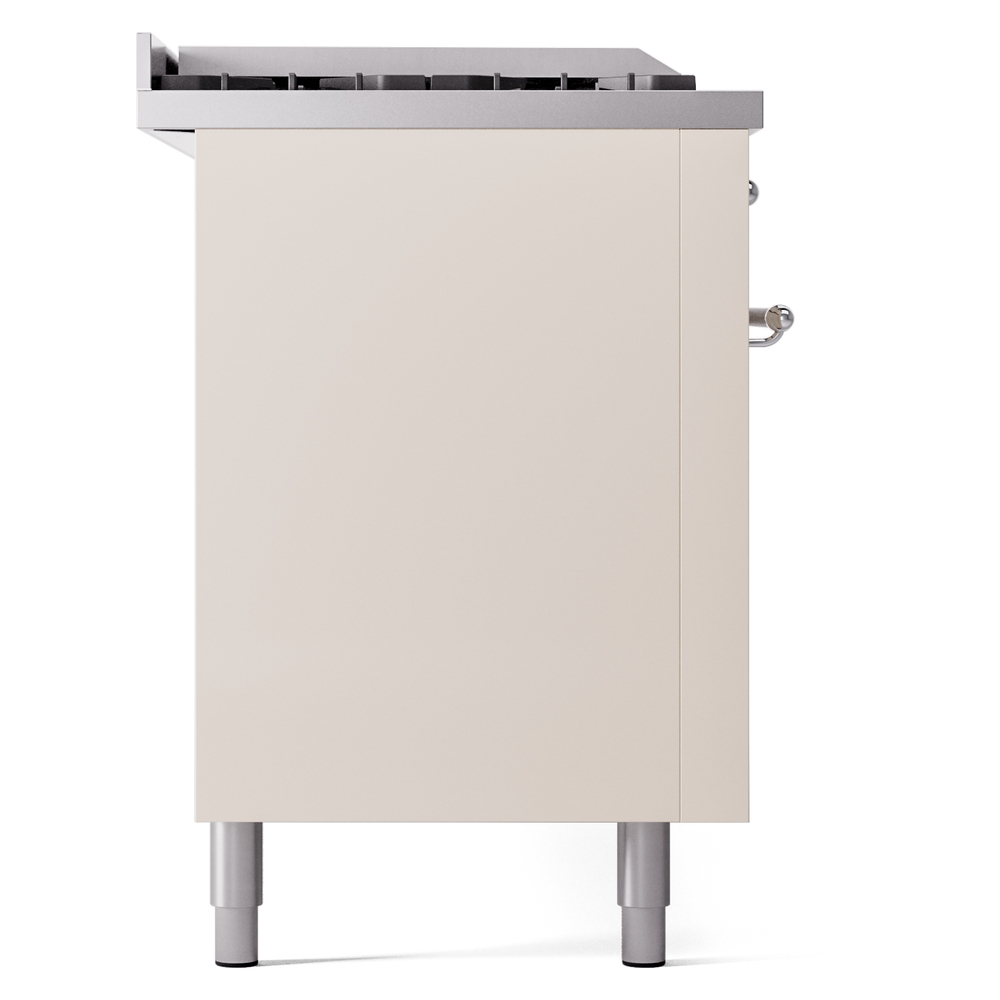 ILVE UP60FSNMPAWCLP Nostalgie II 60" Dual Fuel Range, left side view
