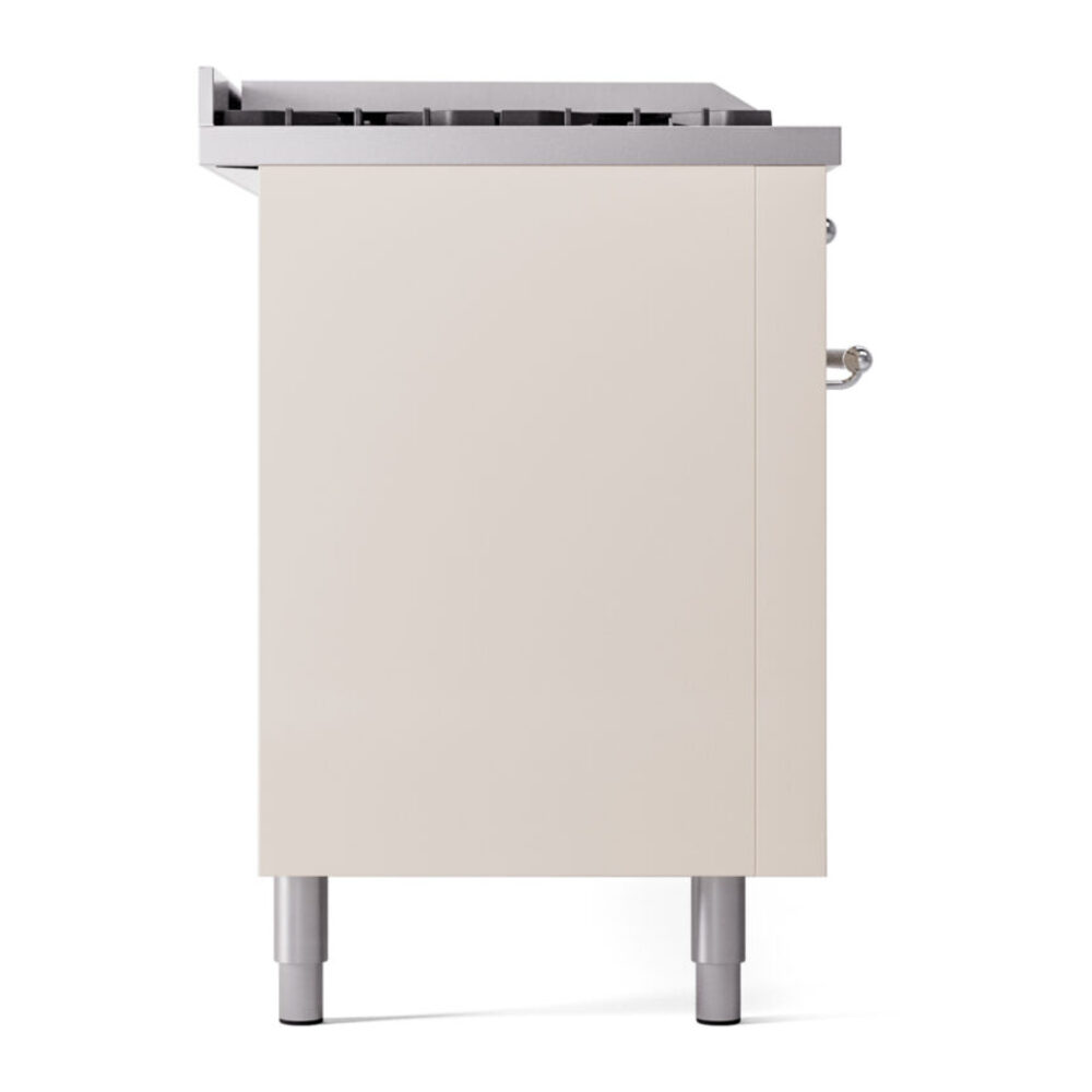 ILVE UP60FSNMPAWCLP Nostalgie II 60" Dual Fuel Range, left side view