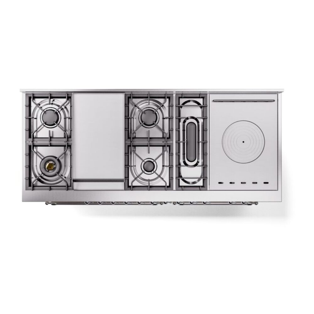 ILVE UP60FSNMPAWC Nostalgie II 60" Dual Fuel Range, top view