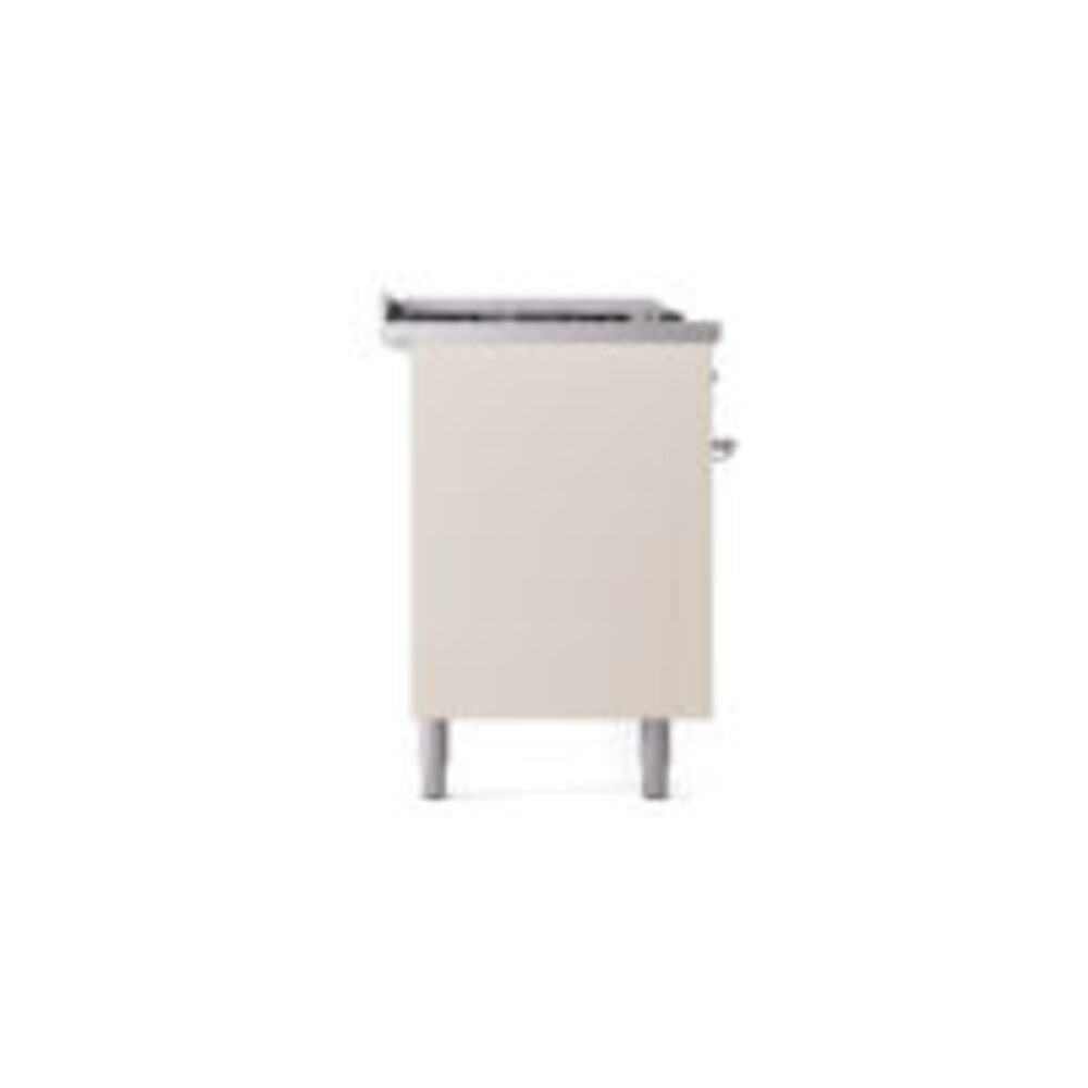 ILVE UP60FSNMPAWC Nostalgie II 60" Dual Fuel Range, left side view
