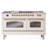 ILVE UP60FSNMPAWGLP Nostalgie II 60" Dual Fuel Range, front view