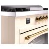 ILVE UP60FSNMPAWGLP Nostalgie II 60" Dual Fuel Range, details