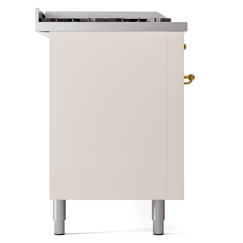 ILVE UP60FSNMPAWGLP Nostalgie II 60" Dual Fuel Range, left side view