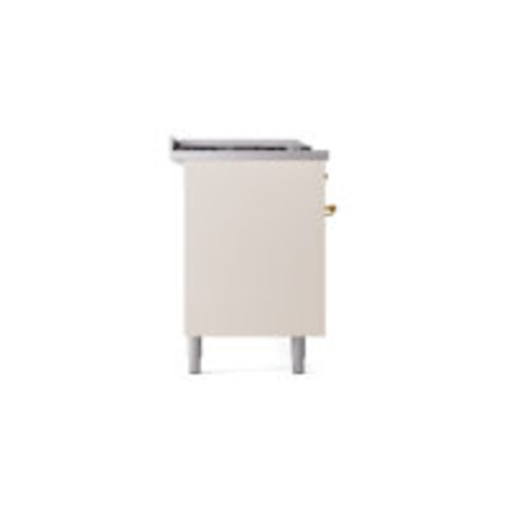 ILVE UP60FSNMPAWGLP Nostalgie II 60" Dual Fuel Range, left side view