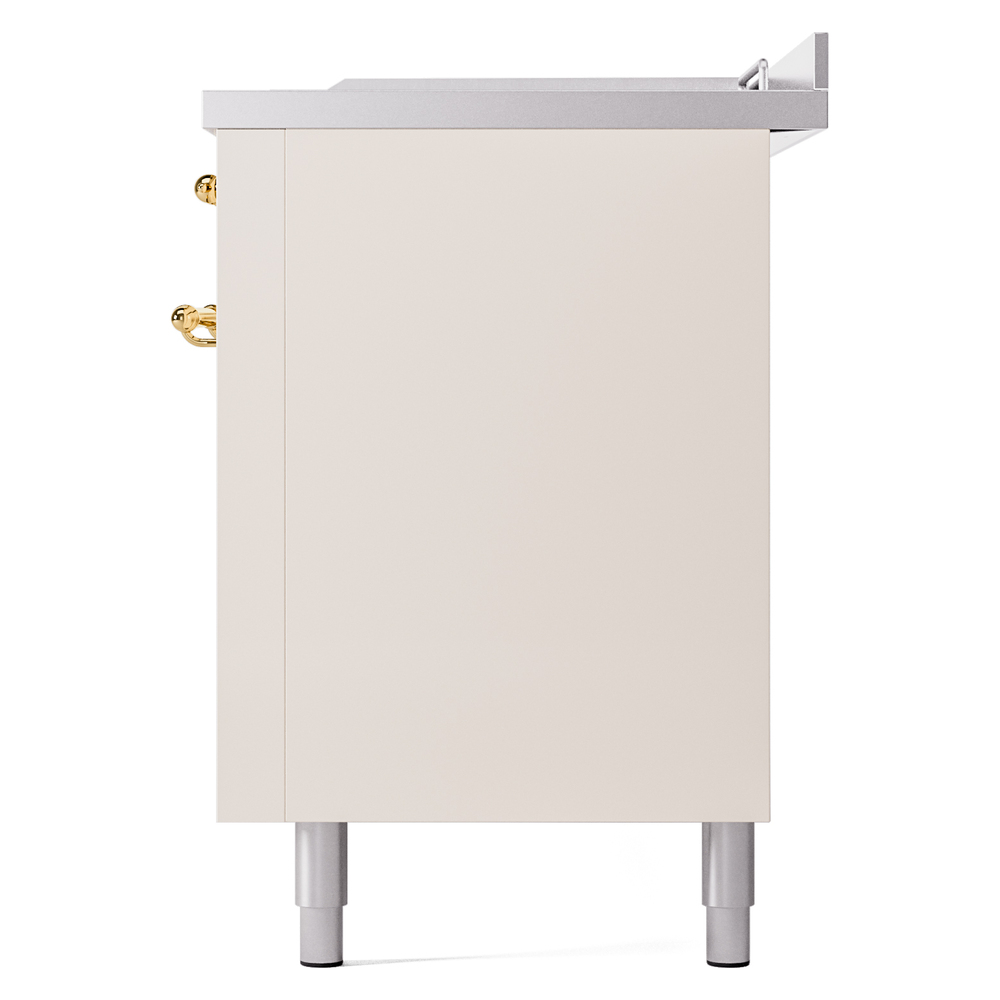 ILVE UP60FSNMPAWGLP Nostalgie II 60" Dual Fuel Range, right side view