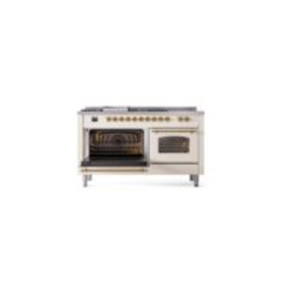 ILVE UP60FSNMPAWG Nostalgie II 60" Dual Fuel Range, main oven door opened