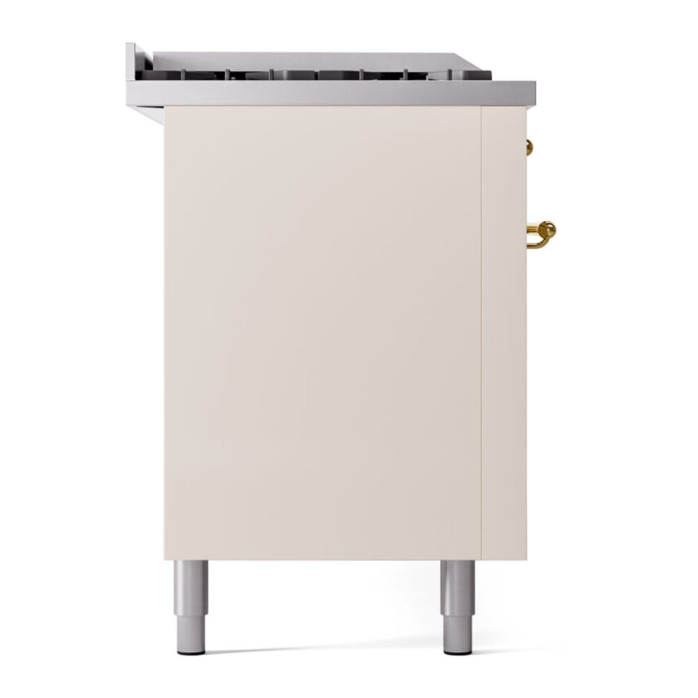 ILVE UP60FSNMPAWG Nostalgie II 60" Dual Fuel Range, left side view