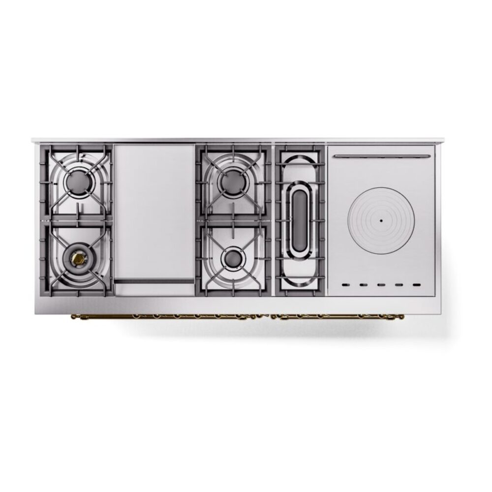 ILVE UP60FSNMPAWG Nostalgie II 60" Dual Fuel Range, top view