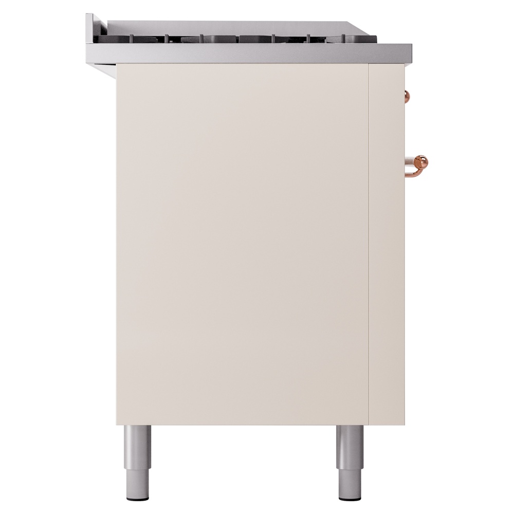 ILVE UP60FSNMPAWPLP Nostalgie II 60" Dual Fuel Range, left side view