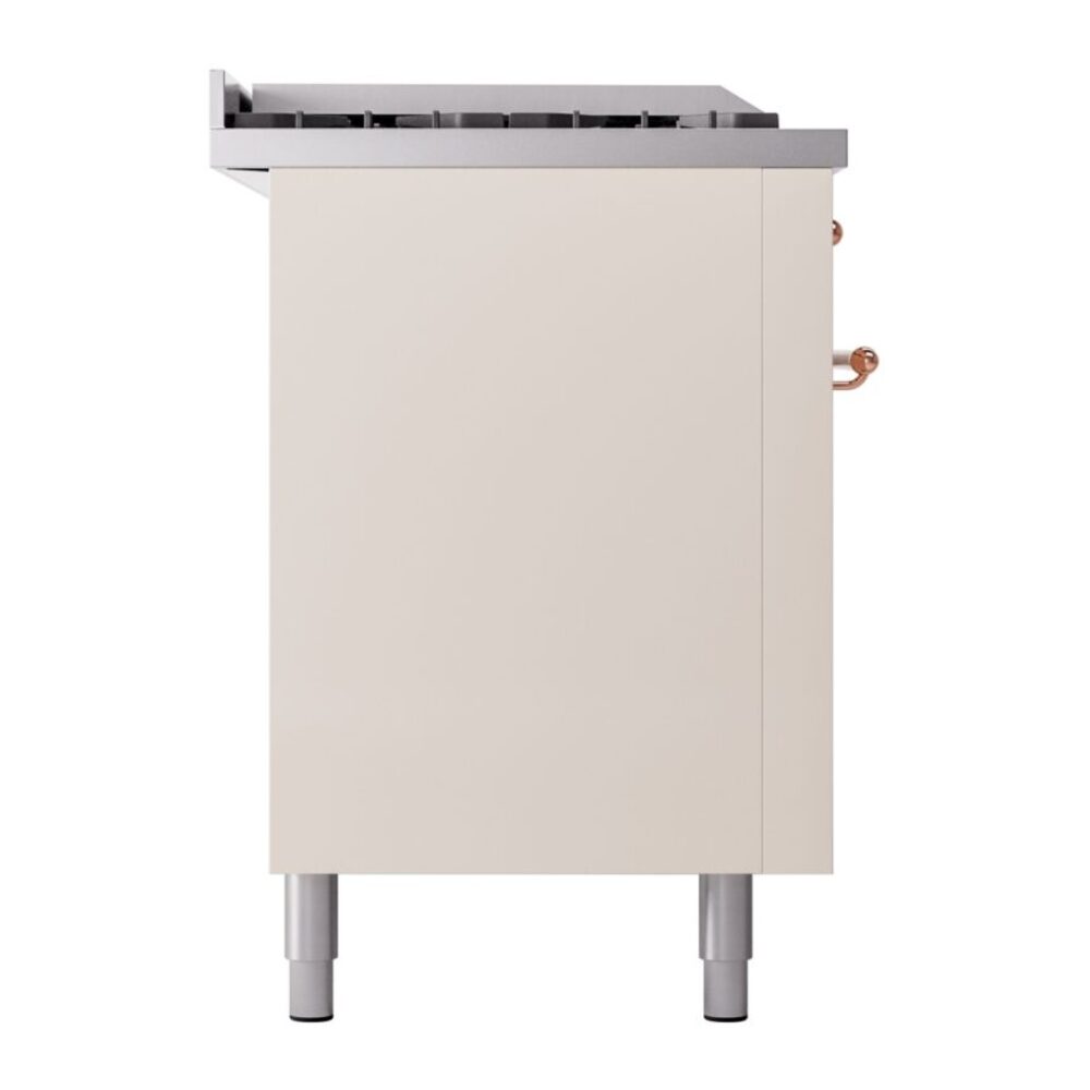 ILVE UP60FSNMPAWPLP Nostalgie II 60" Dual Fuel Range, left side view