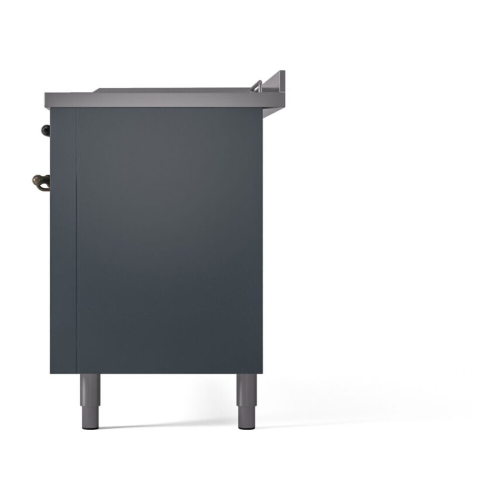 ILVE UP60FSNMPBGBLP Nostalgie II 60" Dual Fuel Range, right side view