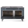 ILVE UP60FSNMPBGB Nostalgie II 60" Dual Fuel Range, oven doors opened