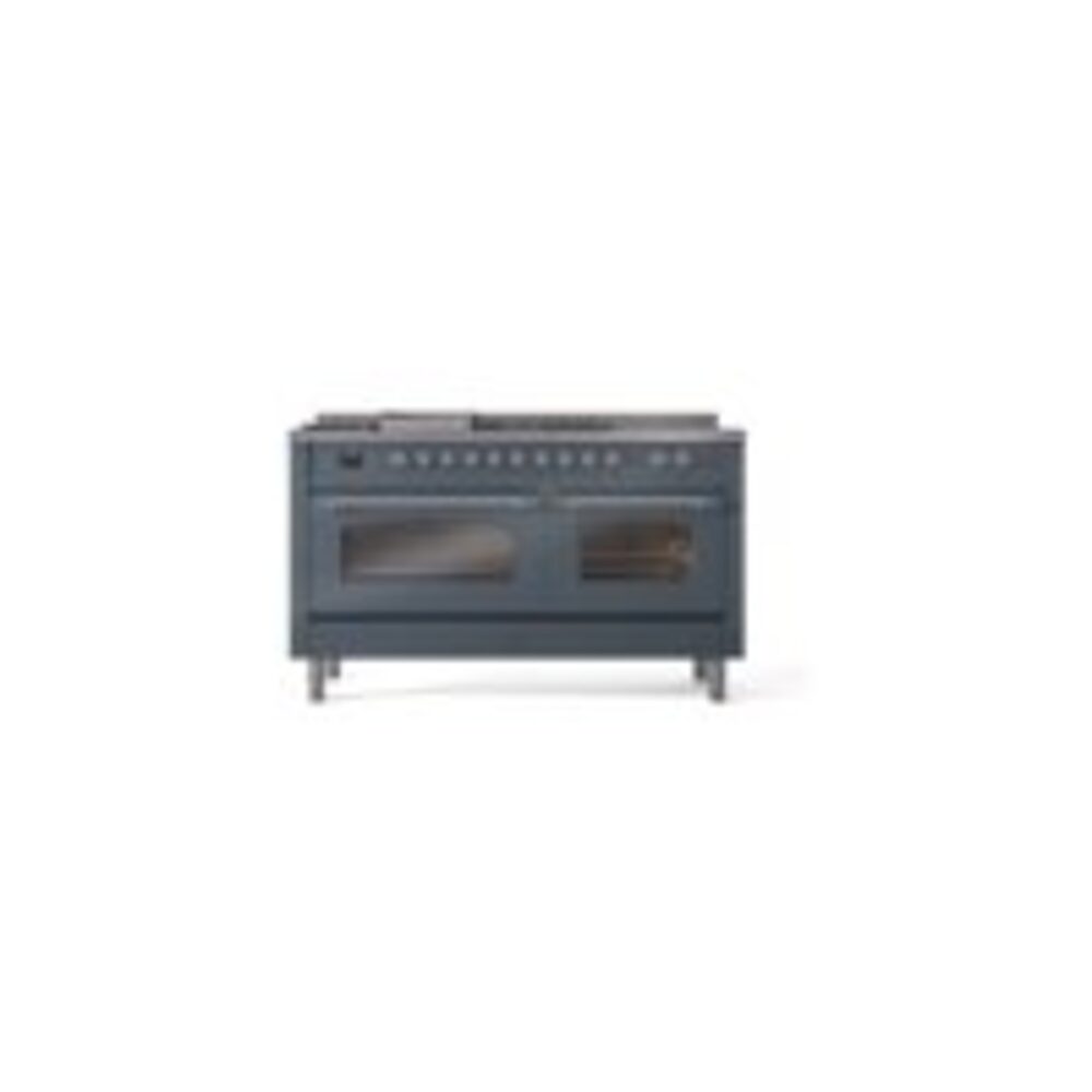 ILVE UP60FSNMPBGCLP Nostalgie II 60" Dual Fuel Range, front view