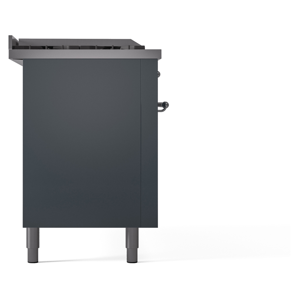 ILVE UP60FSNMPBGC Nostalgie II 60" Dual Fuel Range, left side view