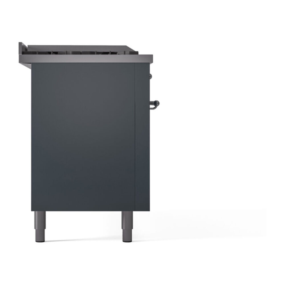 ILVE UP60FSNMPBGC Nostalgie II 60" Dual Fuel Range, left side view