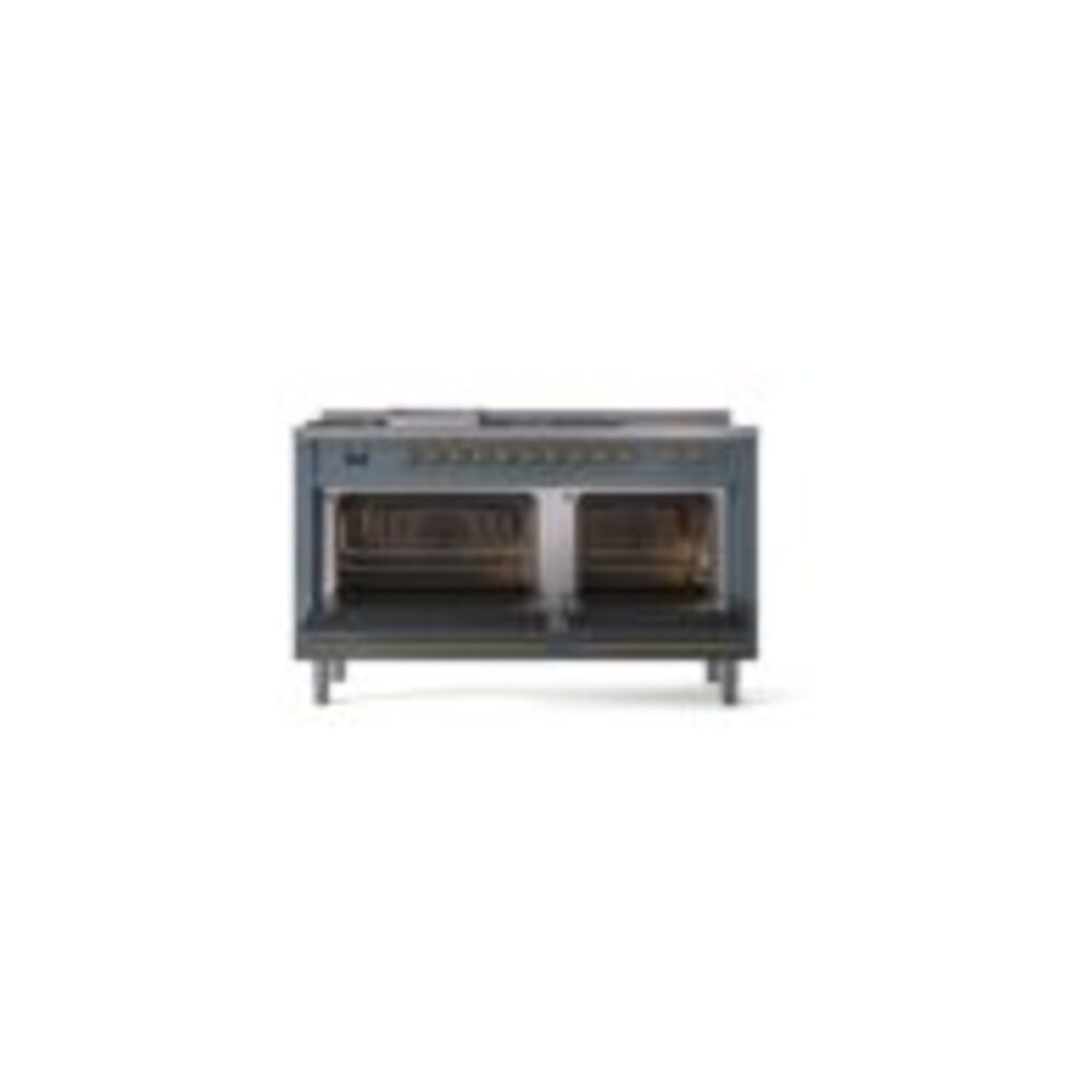 ILVE UP60FSNMPBGGLP Nostalgie II 60" Dual Fuel Range, oven doors opened