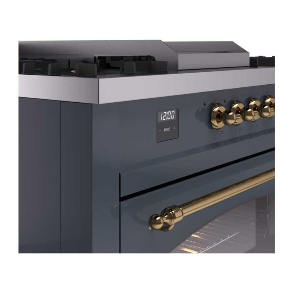 ILVE UP60FSNMPBGGLP Nostalgie II 60" Dual Fuel Range, details
