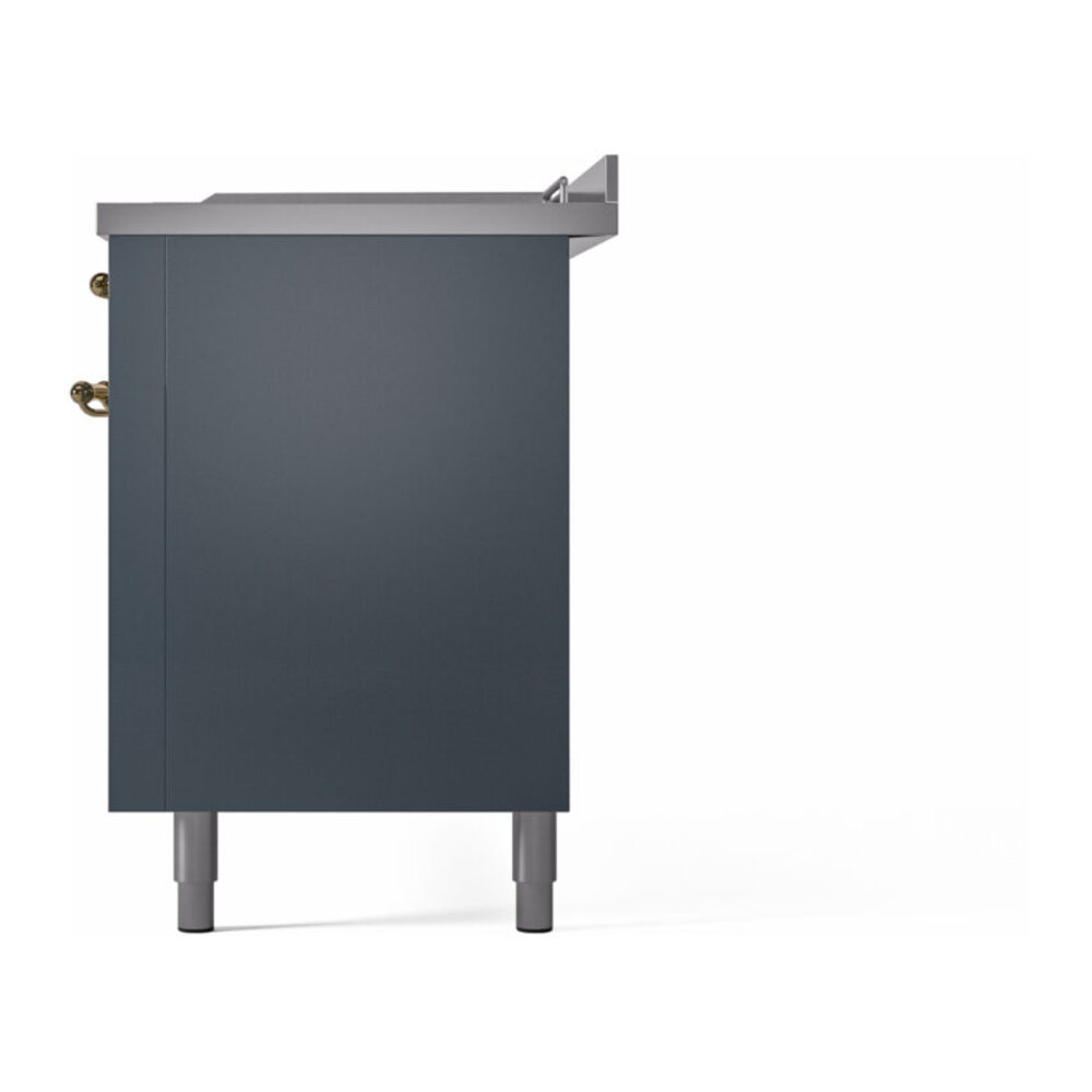 ILVE UP60FSNMPBGGLP Nostalgie II 60" Dual Fuel Range, right side view
