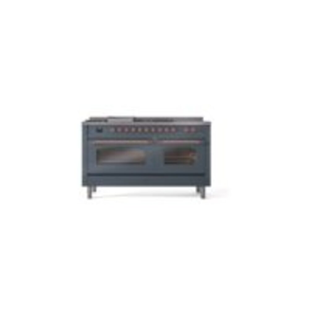 ILVE UP60FSNMPBGP Nostalgie II 60" Dual Fuel Range, front view