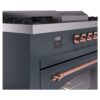 ILVE UP60FSNMPBGP Nostalgie II 60" Dual Fuel Range, details