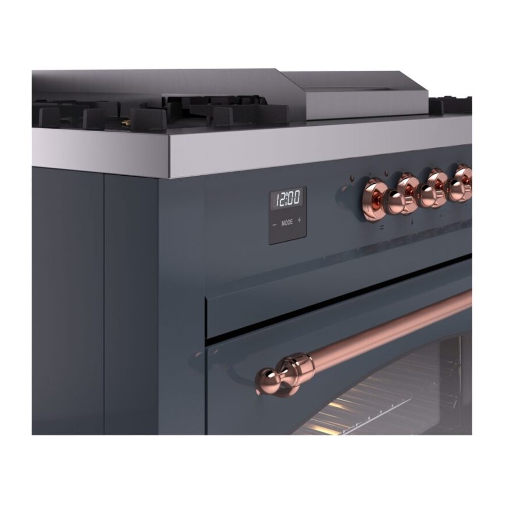 ILVE UP60FSNMPBGP Nostalgie II 60" Dual Fuel Range, details