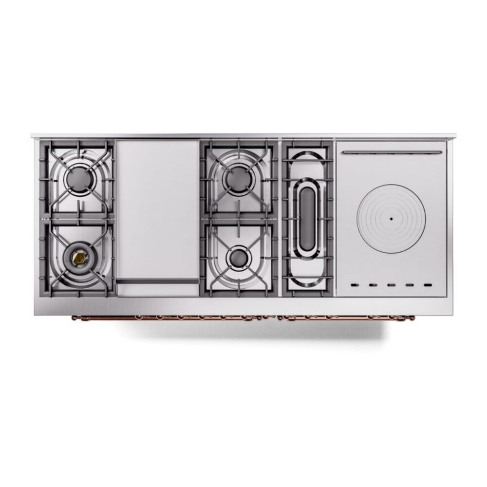 ILVE UP60FSNMPBGP Nostalgie II 60" Dual Fuel Range, top view