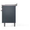 ILVE UP60FSNMPBGP Nostalgie II 60" Dual Fuel Range, right side view