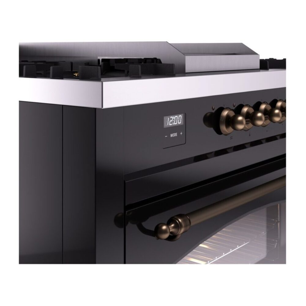 ILVE UP60FSNMPBKBLP Nostalgie II 60" Dual Fuel Range, details