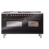 ILVE UP60FSNMPBKB Nostalgie II 60" Dual Fuel Range, front view