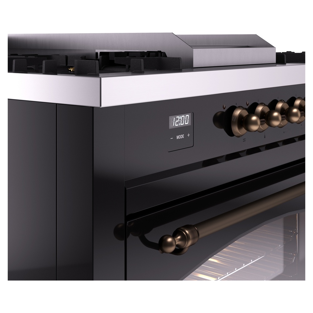 ILVE UP60FSNMPBKB Nostalgie II 60" Dual Fuel Range, details