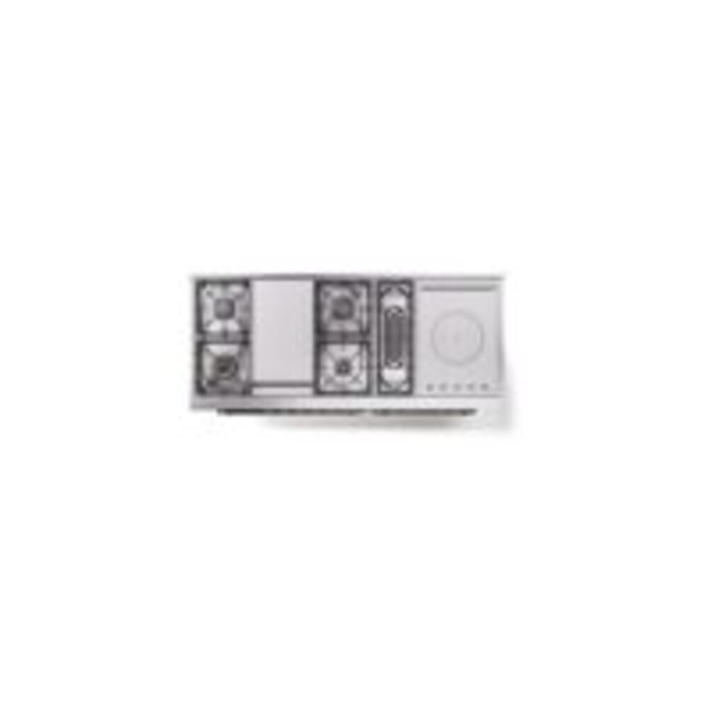 ILVE UP60FSNMPBKB Nostalgie II 60" Dual Fuel Range, top view