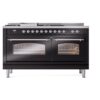 ILVE UP60FSNMPBKCLP Nostalgie II 60" Dual Fuel Range, front view