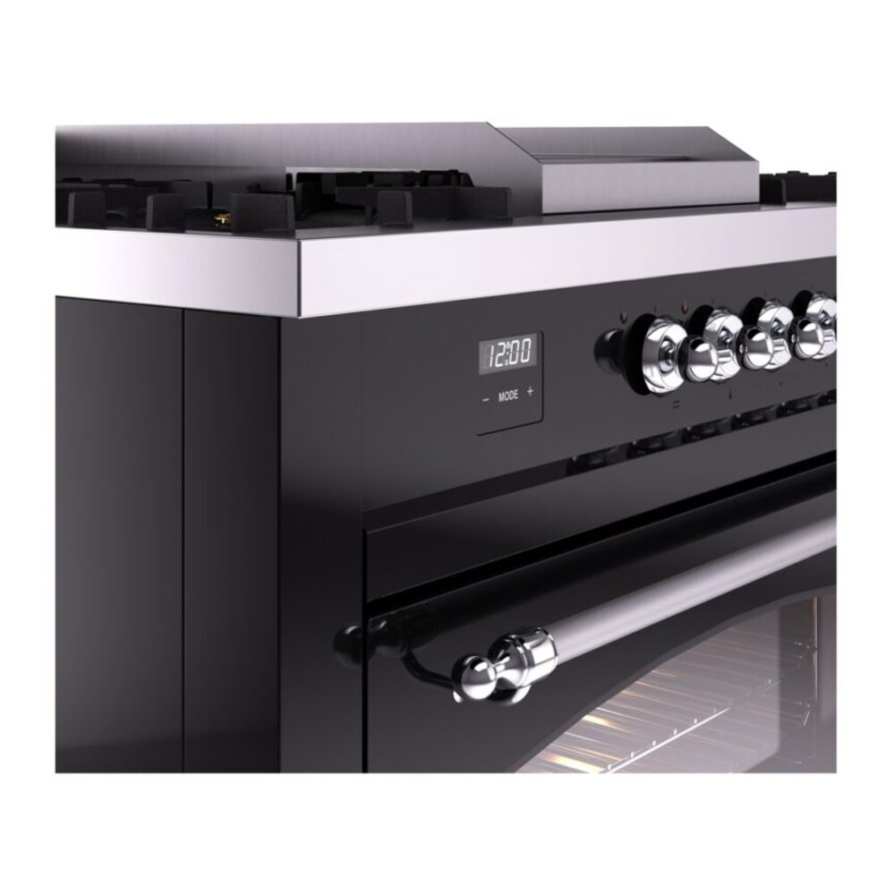 ILVE UP60FSNMPBKCLP Nostalgie II 60" Dual Fuel Range, details