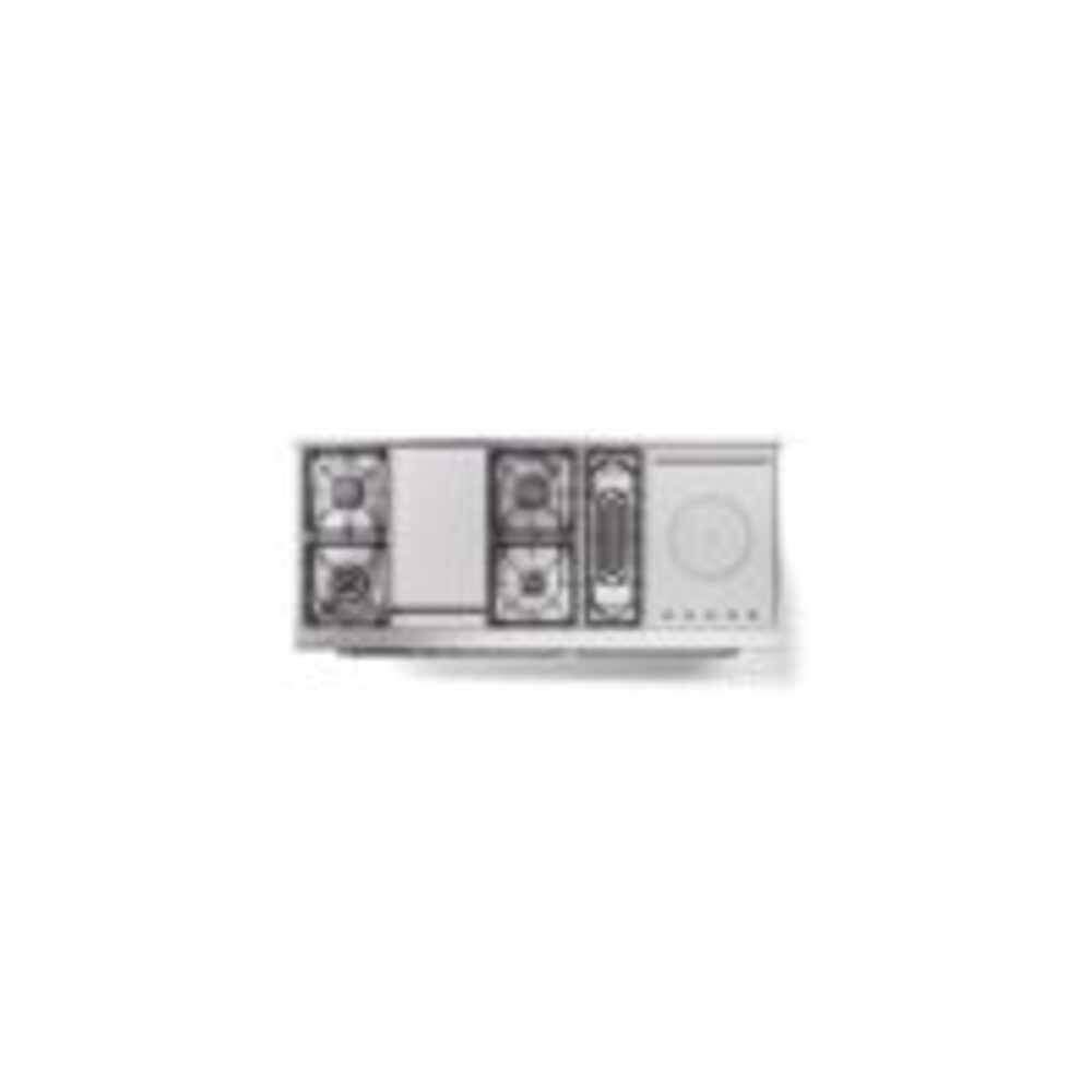 ILVE UP60FSNMPBKCLP Nostalgie II 60" Dual Fuel Range, top view