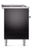 ILVE UP60FSNMPBKCLP Nostalgie II 60" Dual Fuel Range, left side view