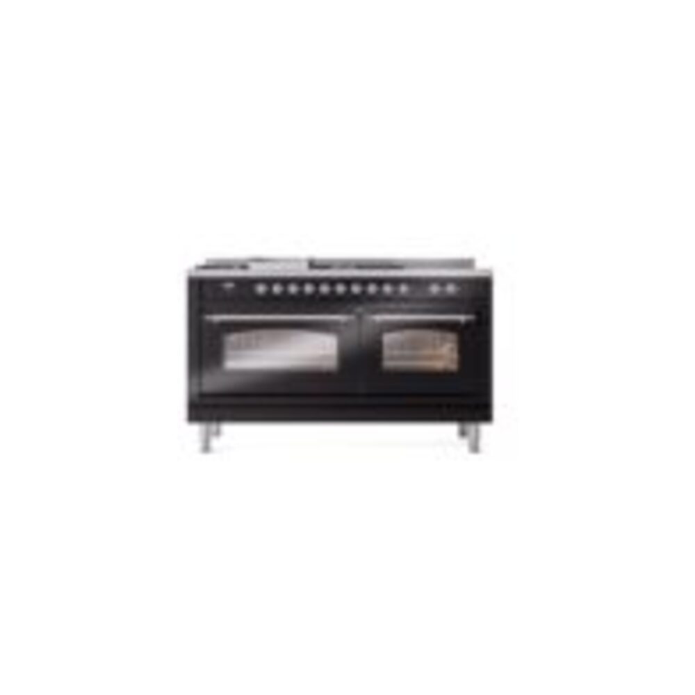 ILVE UP60FSNMPBKC Nostalgie II 60" Dual Fuel Range, front view