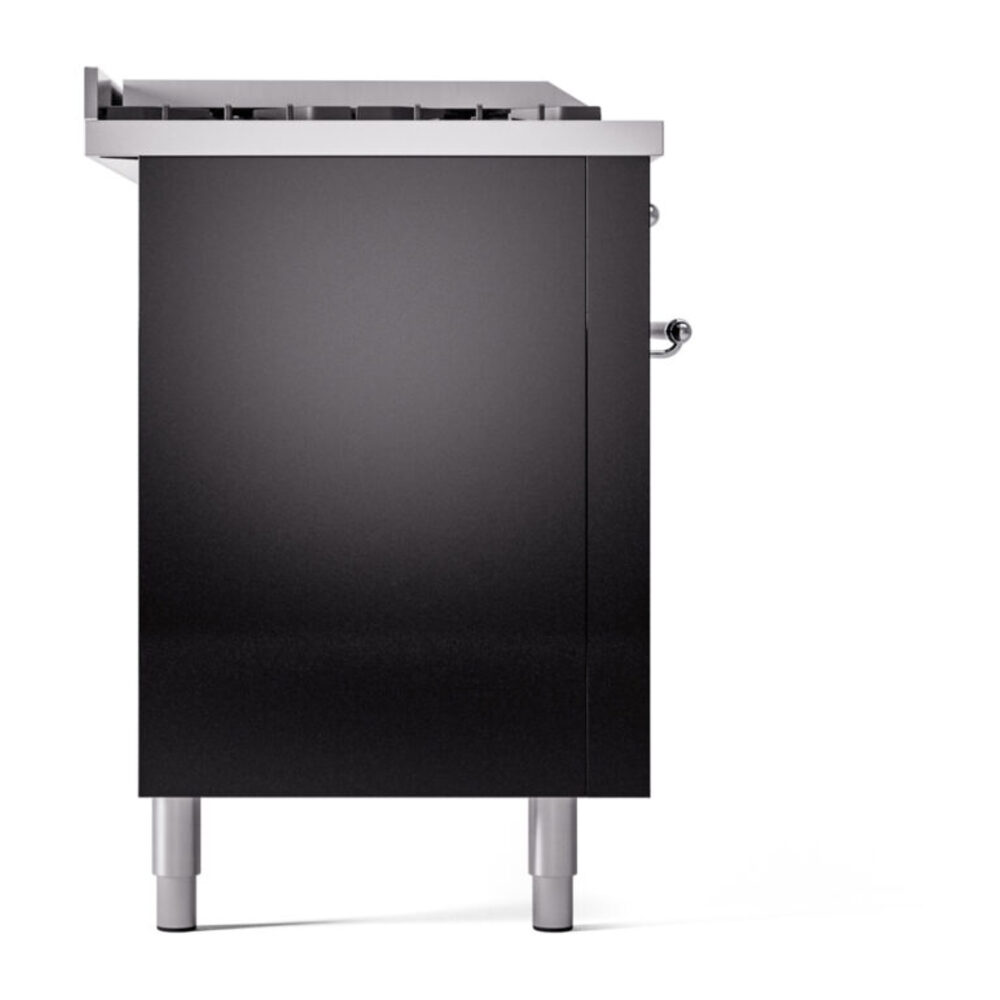 ILVE UP60FSNMPBKC Nostalgie II 60" Dual Fuel Range, left side view