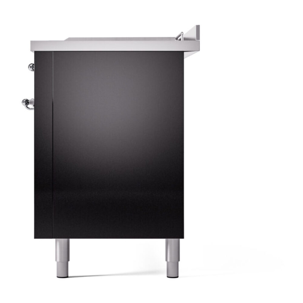 ILVE UP60FSNMPBKC Nostalgie II 60" Dual Fuel Range, right side view