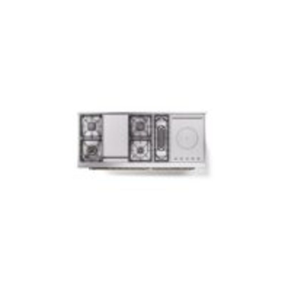 ILVE UP60FSNMPBKGLP Nostalgie II 60" Dual Fuel Range, top view