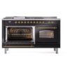 ILVE UP60FSNMPBKG Nostalgie II 60" Dual Fuel Range, main oven door opened
