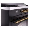 ILVE UP60FSNMPBKG Nostalgie II 60" Dual Fuel Range, details