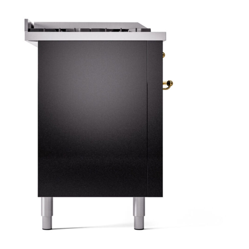 ILVE UP60FSNMPBKG Nostalgie II 60" Dual Fuel Range, left side view