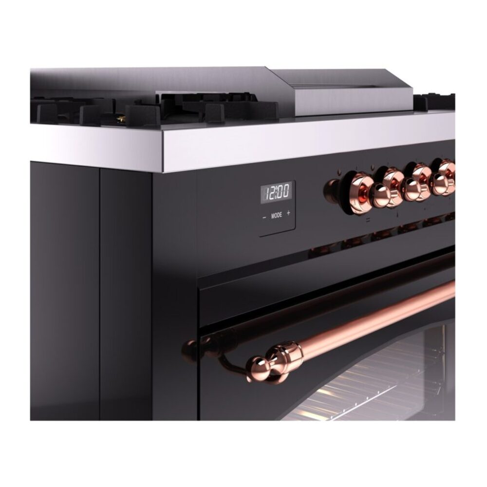 ILVE UP60FSNMPBKPLP Nostalgie II 60" Dual Fuel Range, details