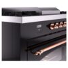 ILVE UP60FSNMPBKPLP Nostalgie II 60" Dual Fuel Range, details