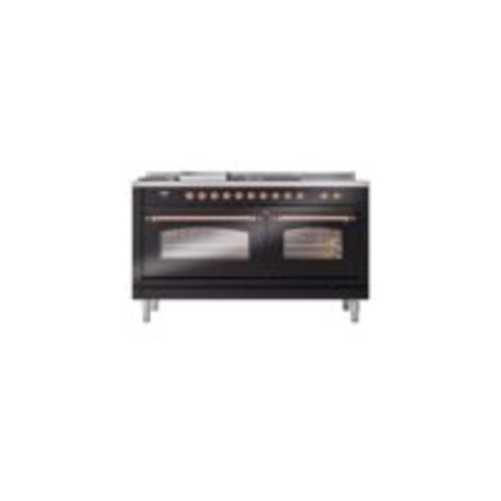 ILVE UP60FSNMPBKP Nostalgie II 60" Dual Fuel Range, front view