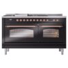 ILVE UP60FSNMPBKP Nostalgie II 60" Dual Fuel Range, front view